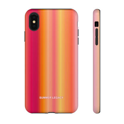 Amber Glow Ombre Stripe iPhone Case
