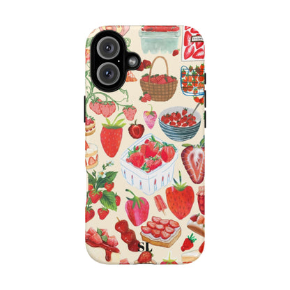 Strawberry Collage iPhone Case