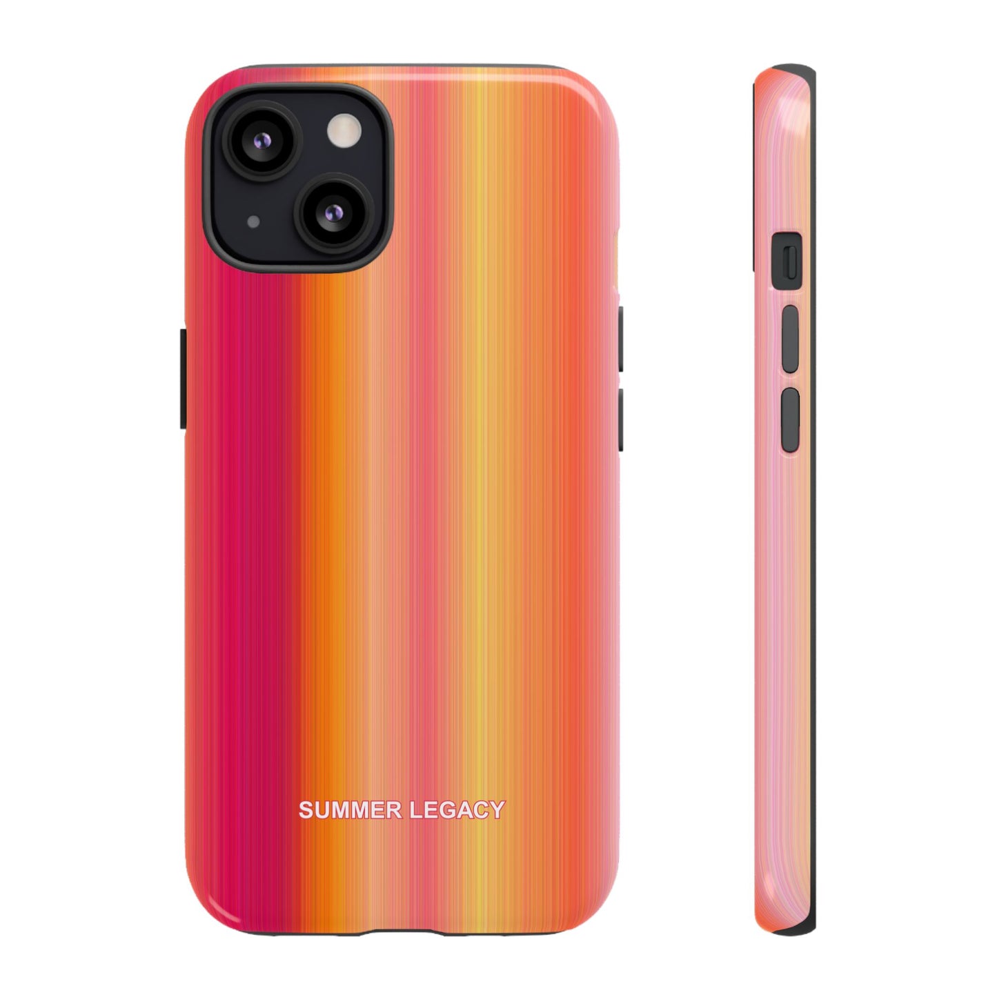 Amber Glow Ombre Stripe iPhone Case