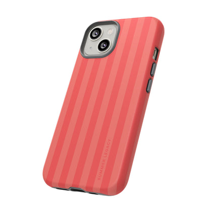 Coral Stripe iPhone Case