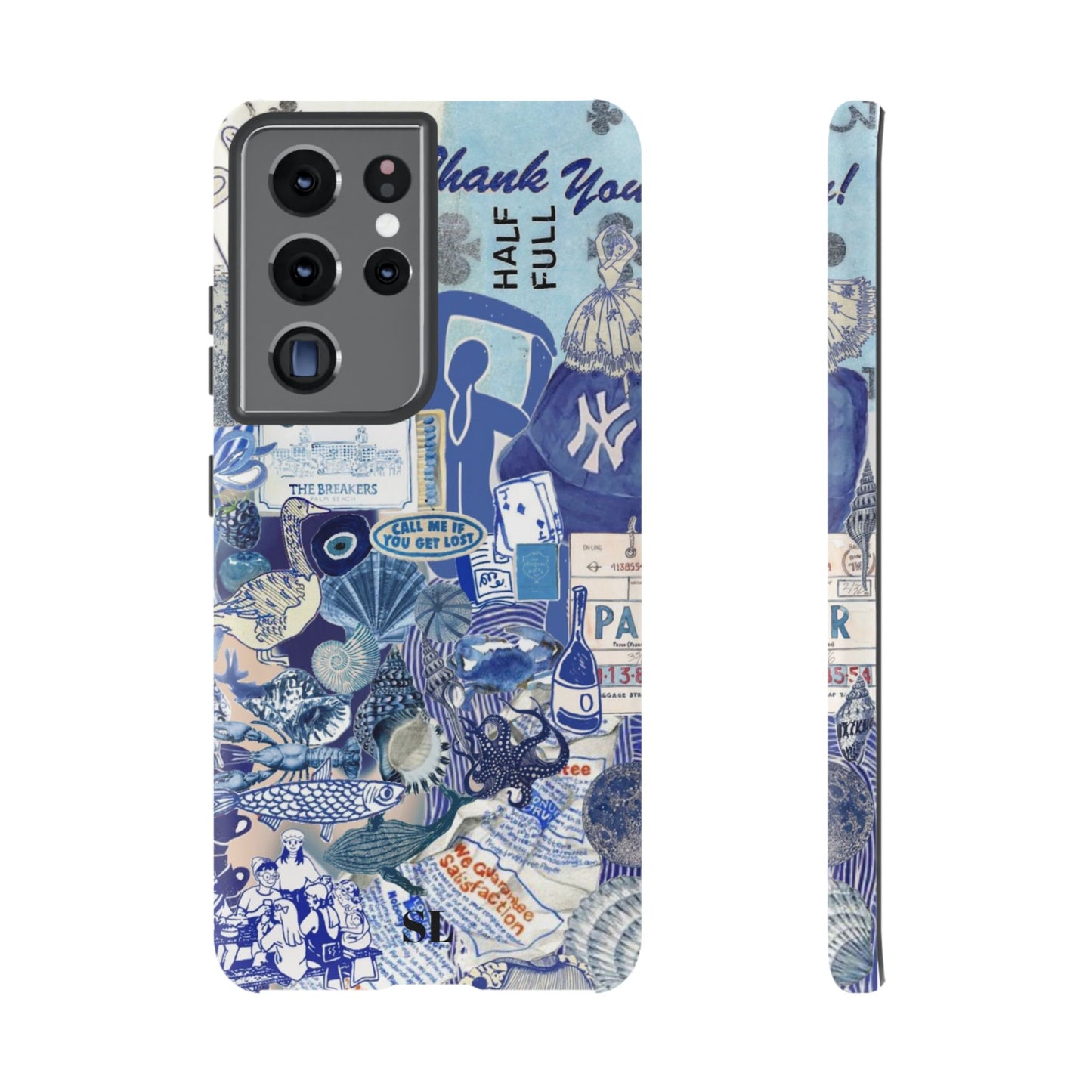 Blue Collage Samsung Case