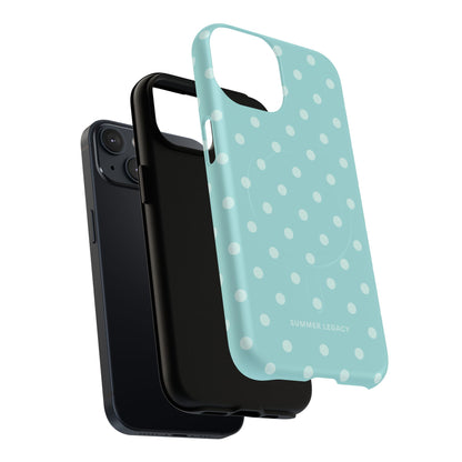 Teal Polka Dot MagSafe Case