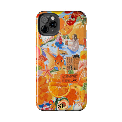 Orange Goldfish Collage iPhone Case