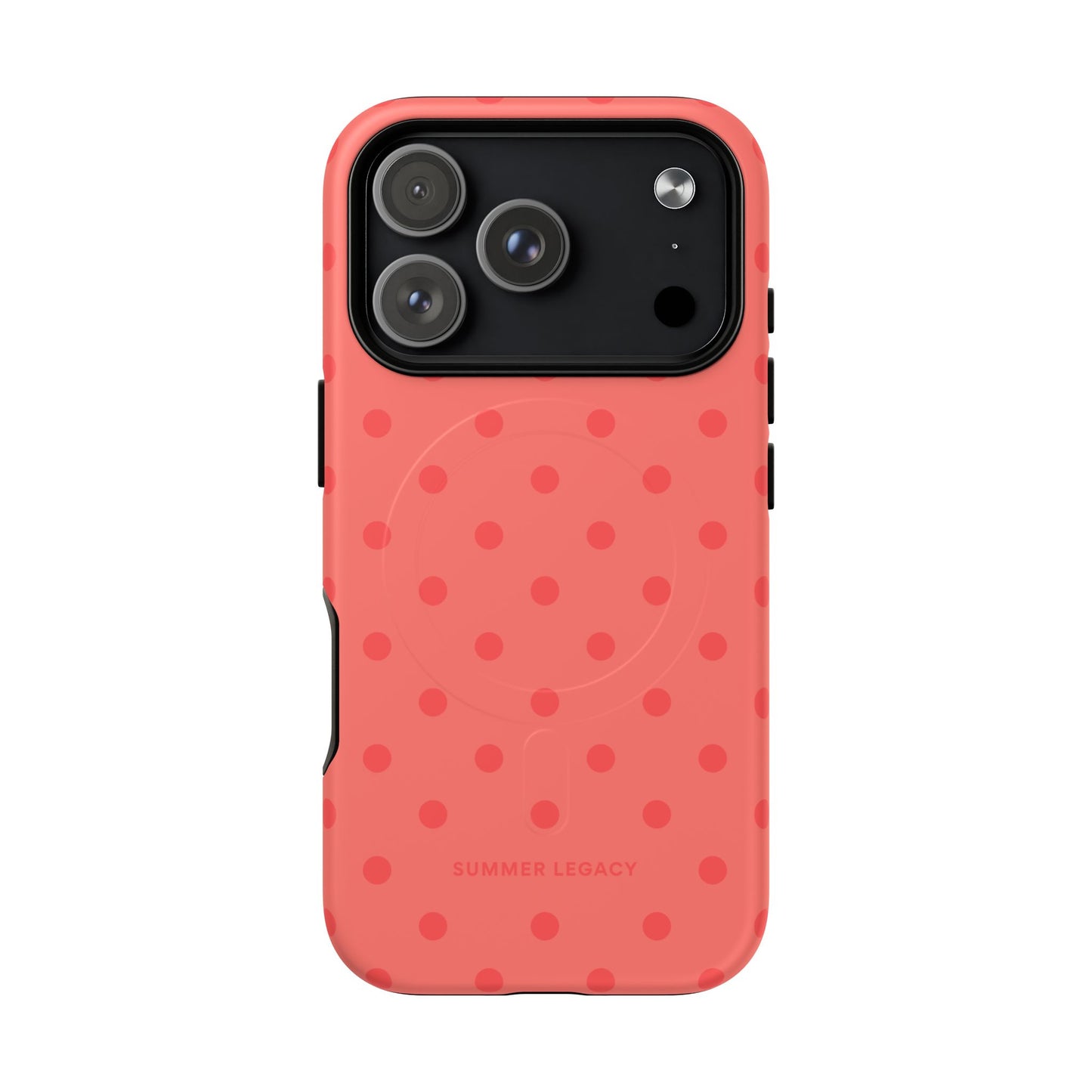 Coral Polka Dot MagSafe Case