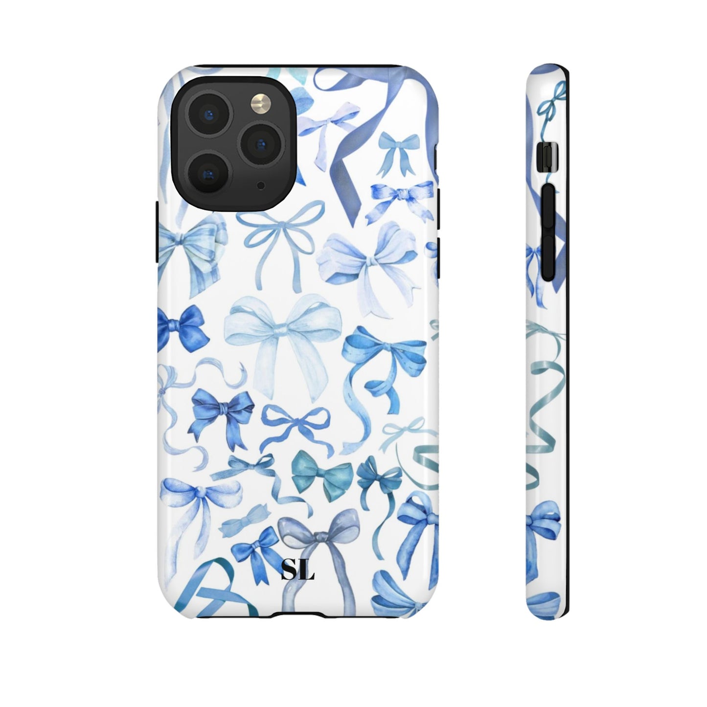 Blue Bows iPhone Case