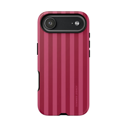 Berry Stripe iPhone Case