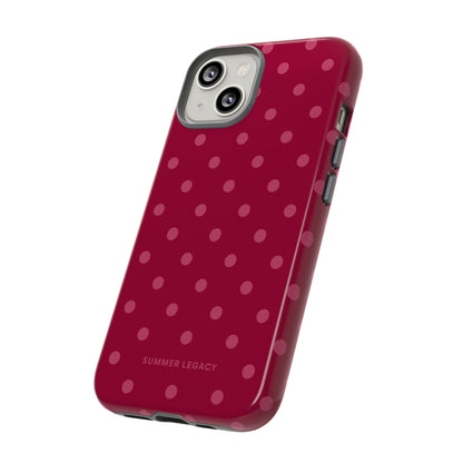 Berry Polka Dot iPhone Case