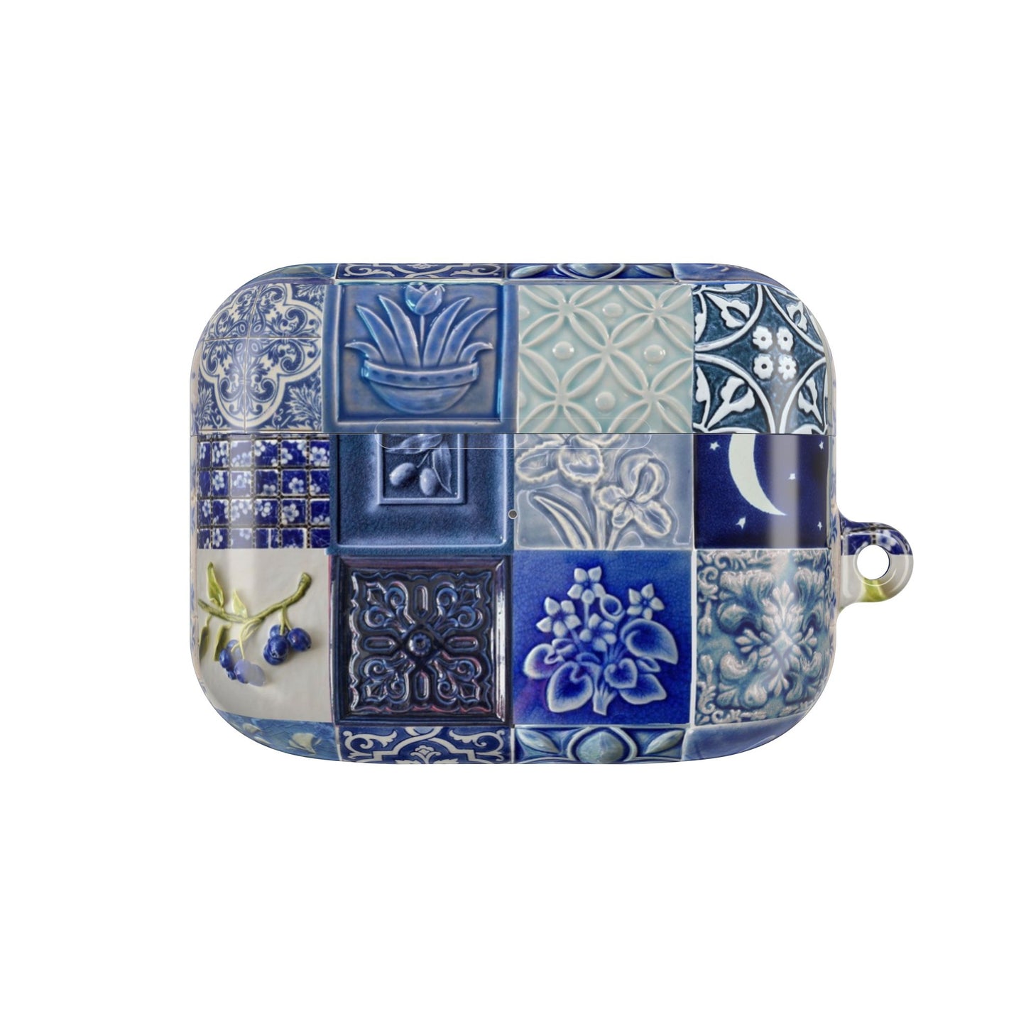Midnight Mosaic Tiles AirPod Case