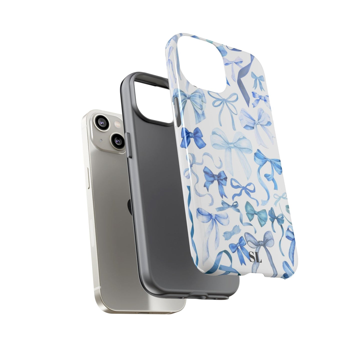 Blue Bows iPhone Case