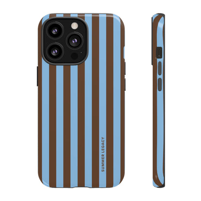 Mocha Stripe iPhone Case