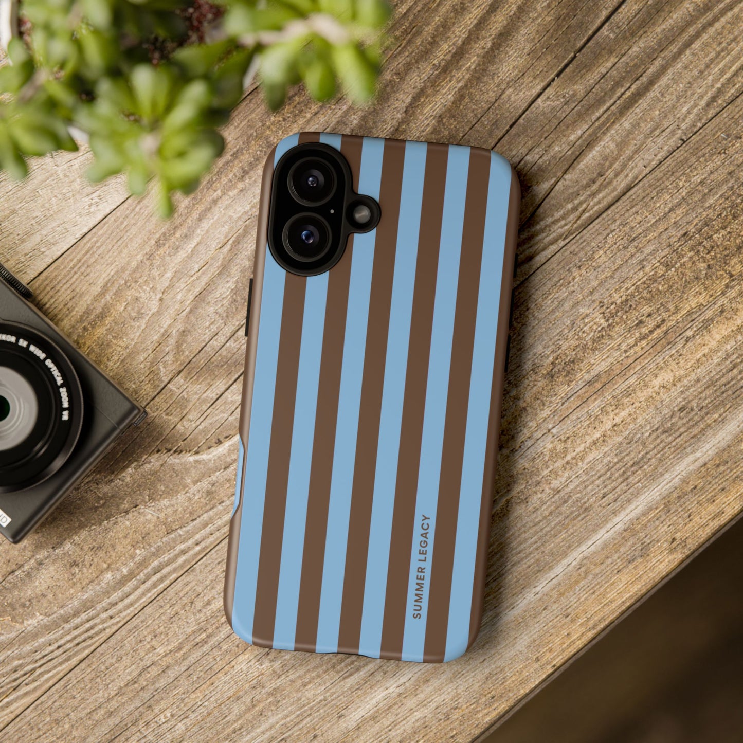 Mocha Stripe iPhone Case