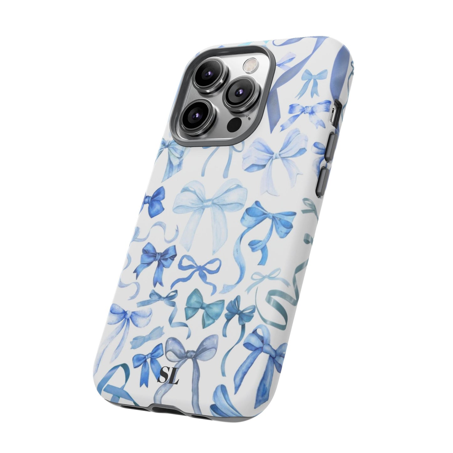 Blue Bows iPhone Case