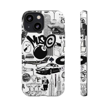 Black and White iPhone Case