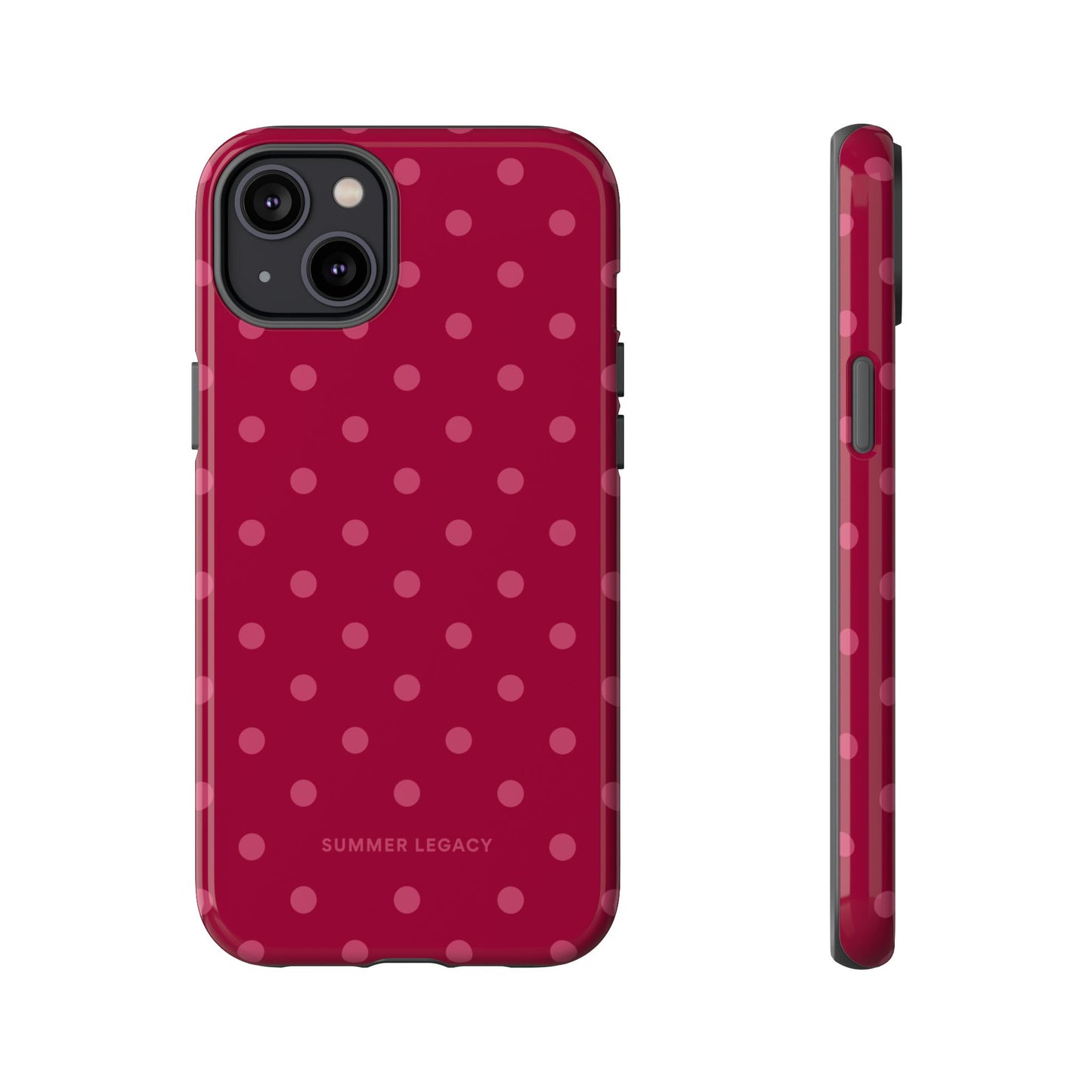 Berry Polka Dot iPhone Case