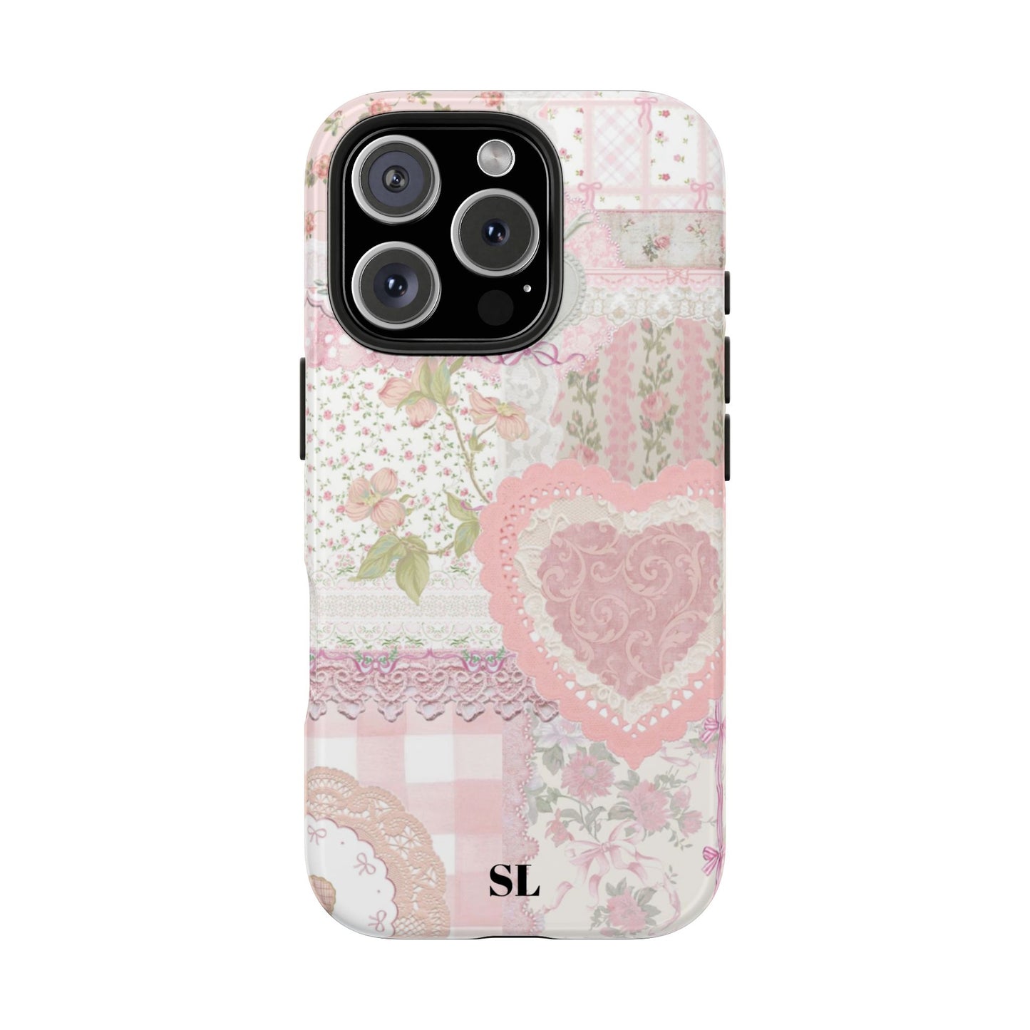 Blushing Floral Patchwork iPhone Case