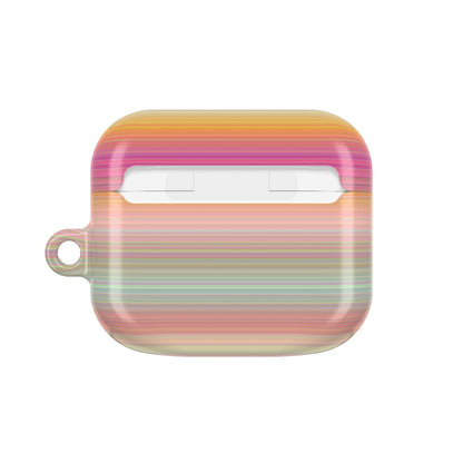 Champagne Ombre Stripe AirPod Case