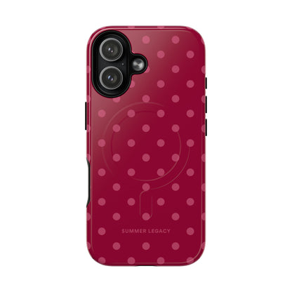 Berry Polka Dot MagSafe Case