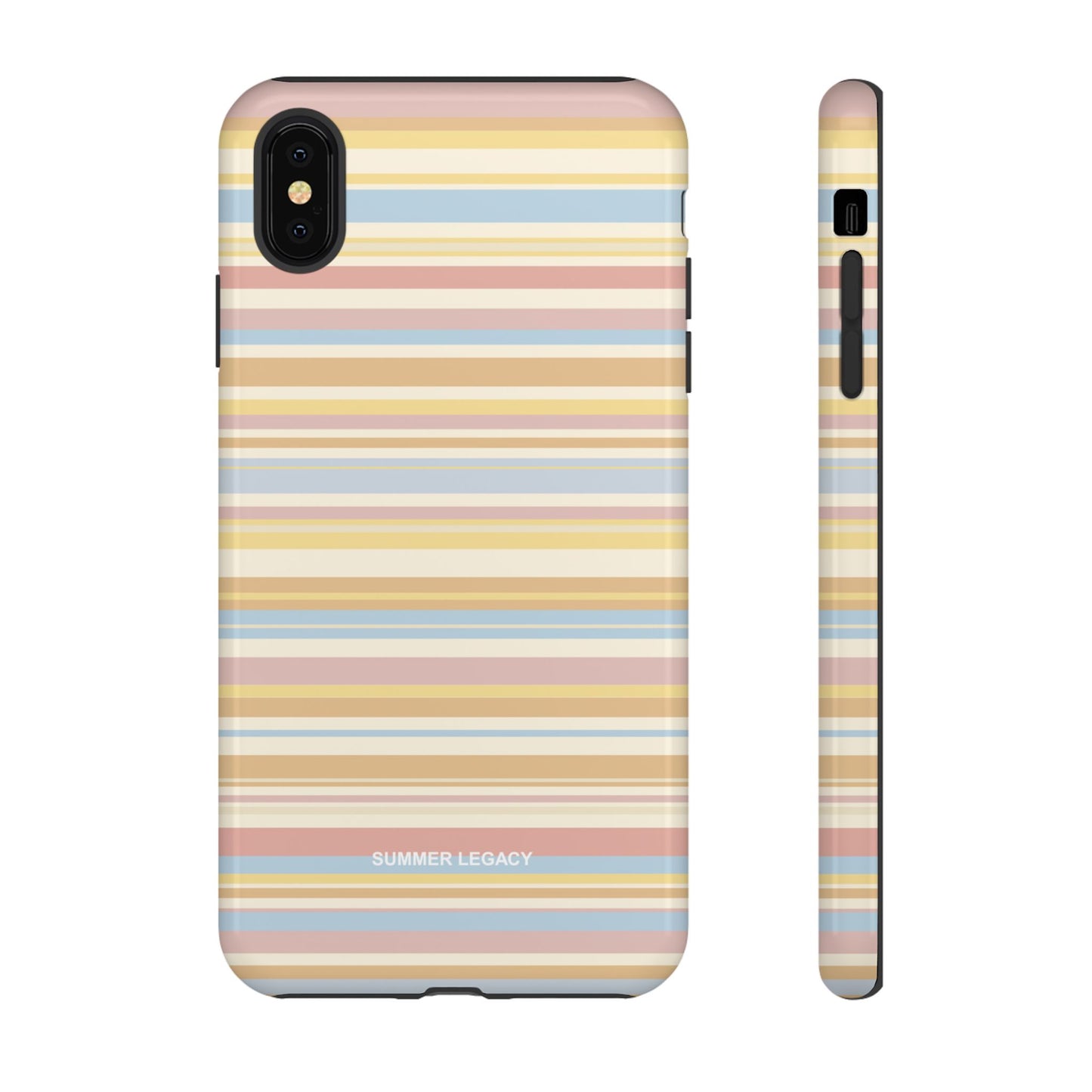 Lychee Multi-stripe iPhone Case