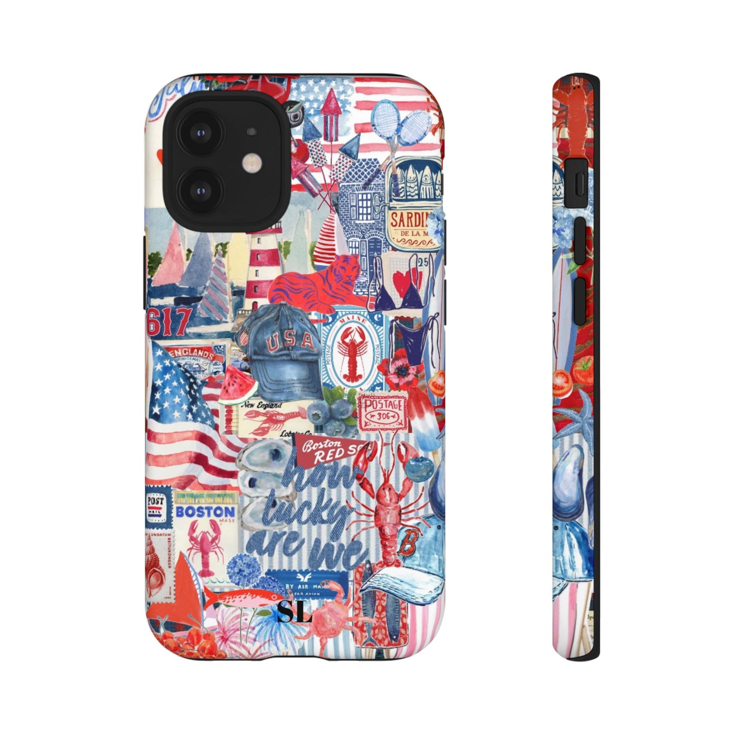 Red, White & Blue iPhone Case