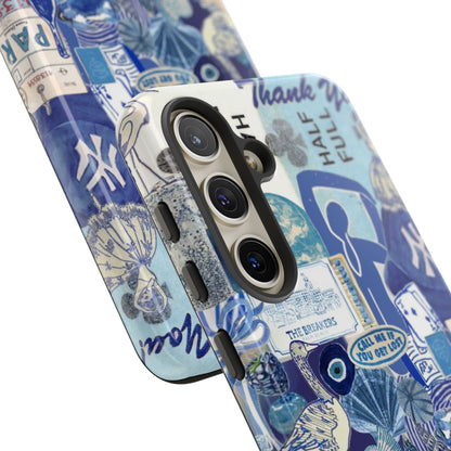 Blue Collage Samsung Case