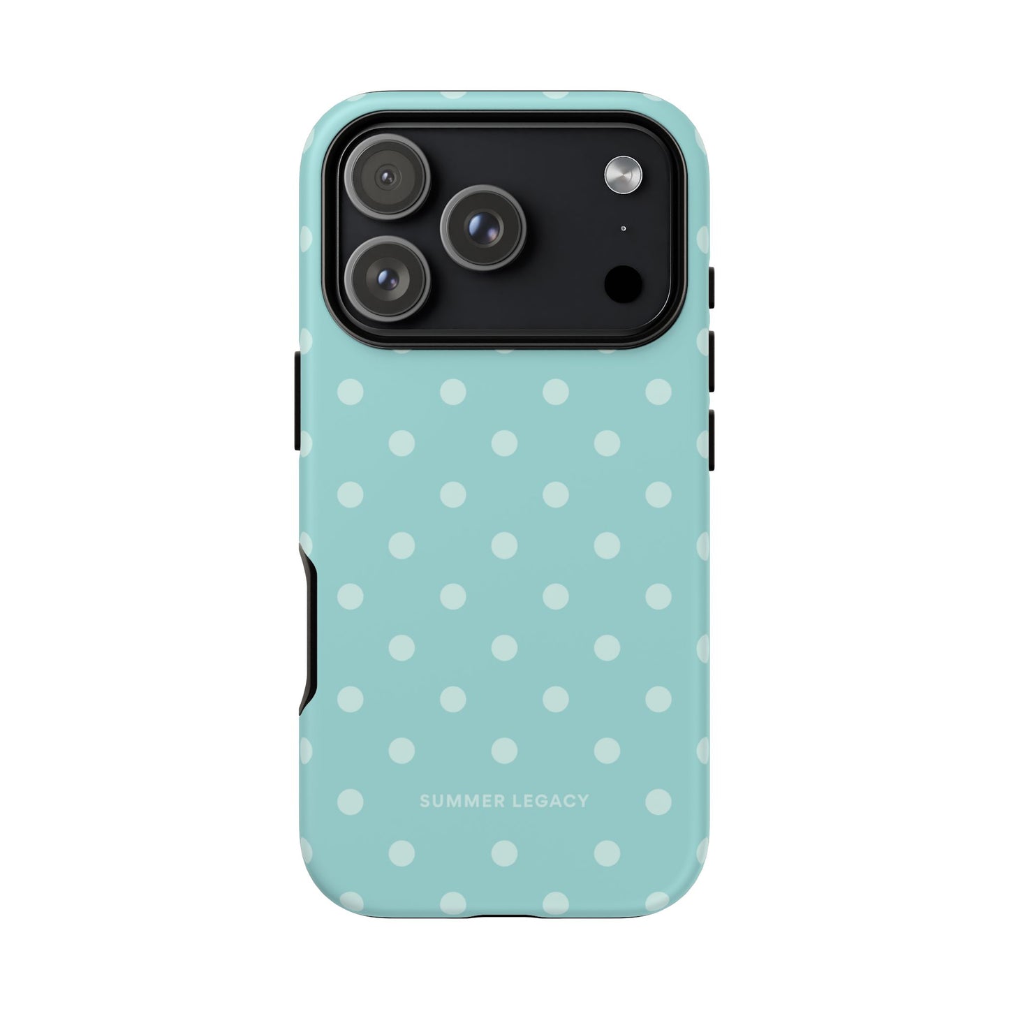 Teal Polka Dot iPhone Case