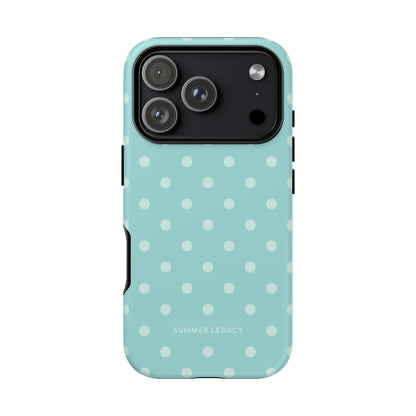 Teal Polka Dot iPhone Case