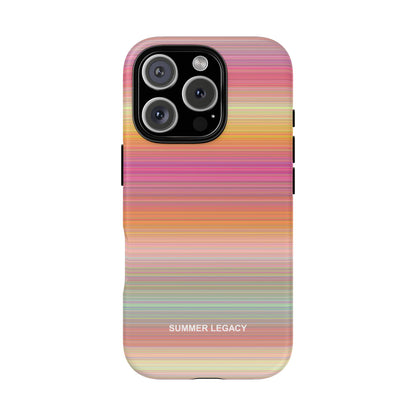 Champagne Ombre Stripe iPhone Case