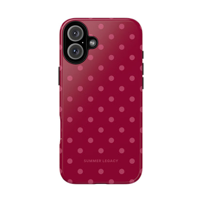 Berry Polka Dot iPhone Case