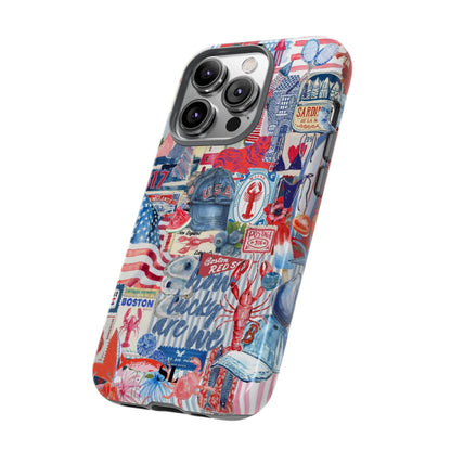 Red, White & Blue iPhone Case