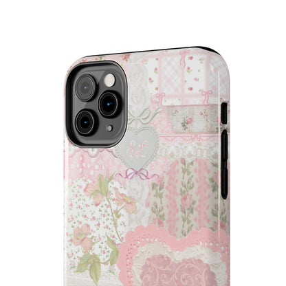 Blushing Floral Patchwork iPhone Case