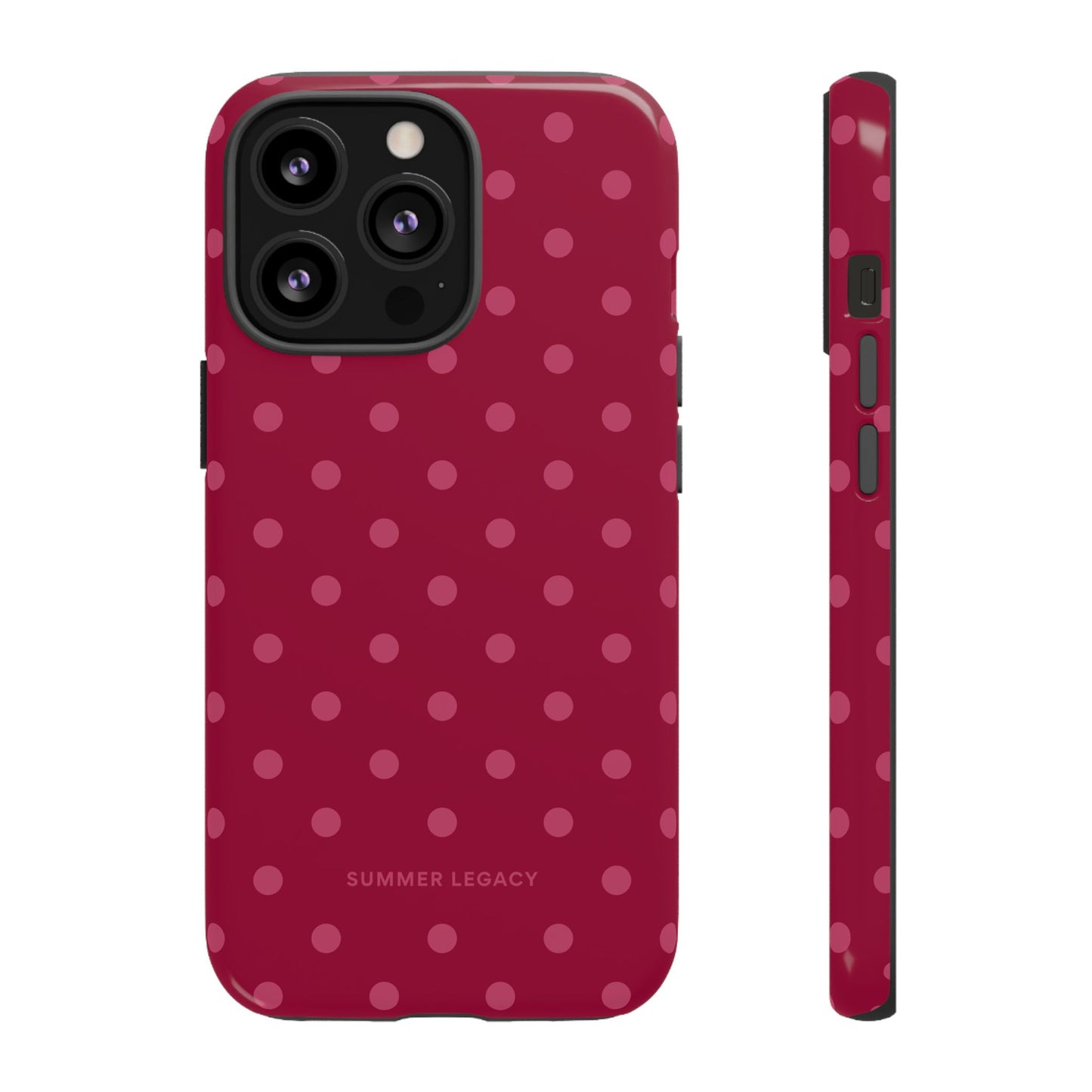 Berry Polka Dot iPhone Case