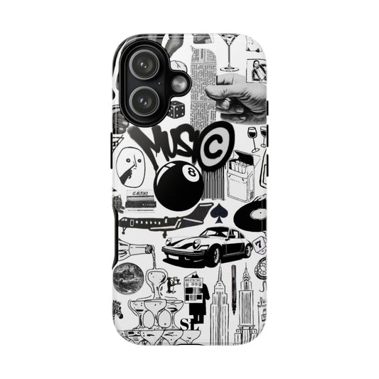 Black and White iPhone Case