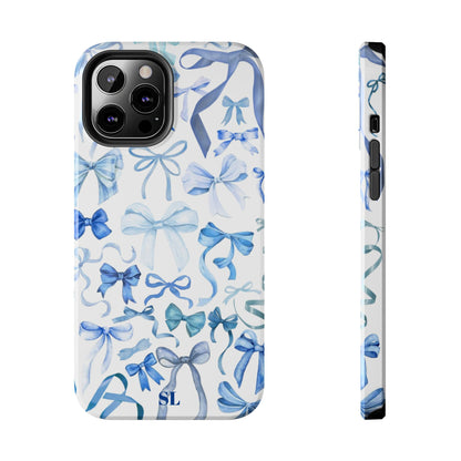 Blue Bows iPhone Case