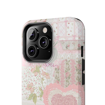 Blushing Floral Patchwork iPhone Case