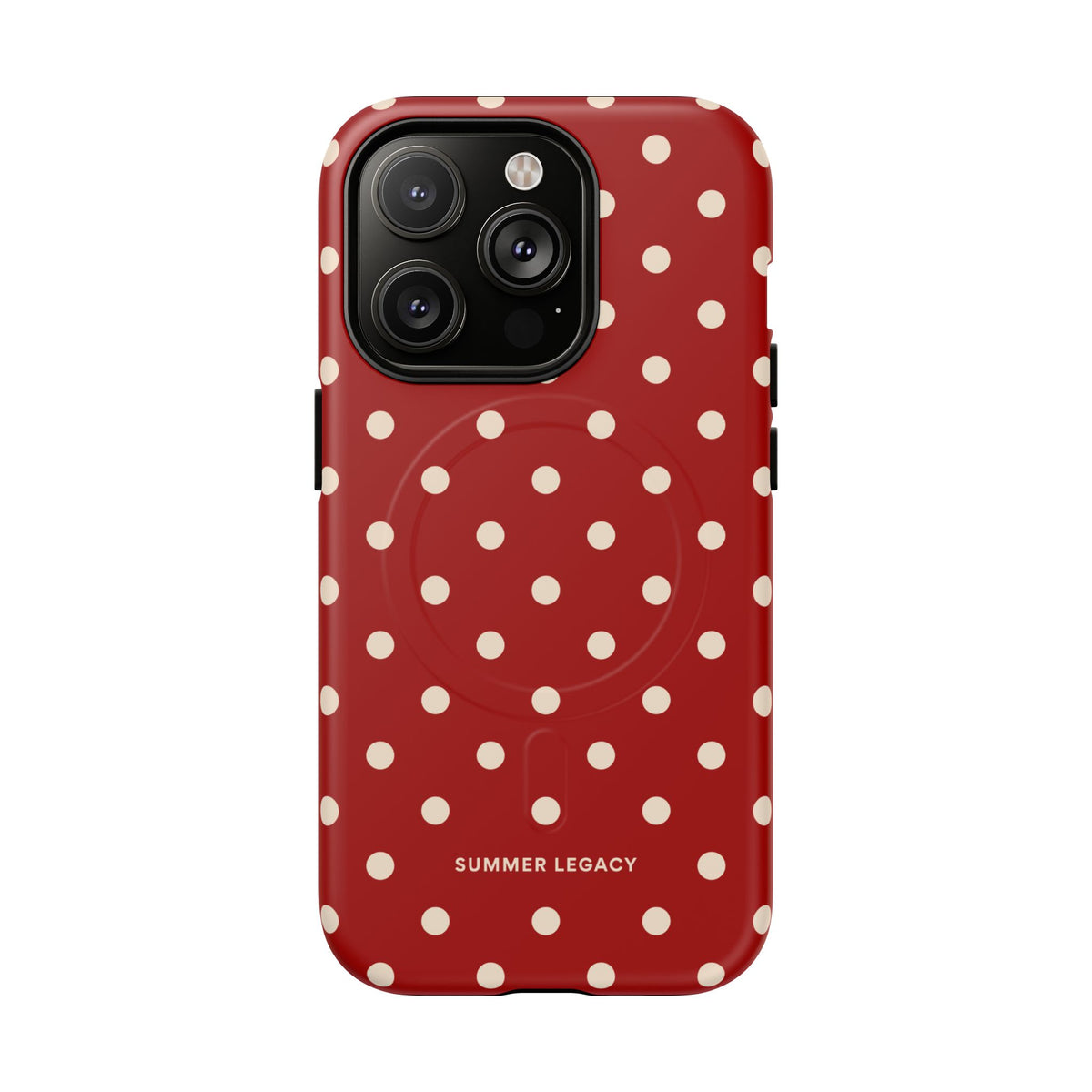 Crimson Polka Dot MagSafe Case