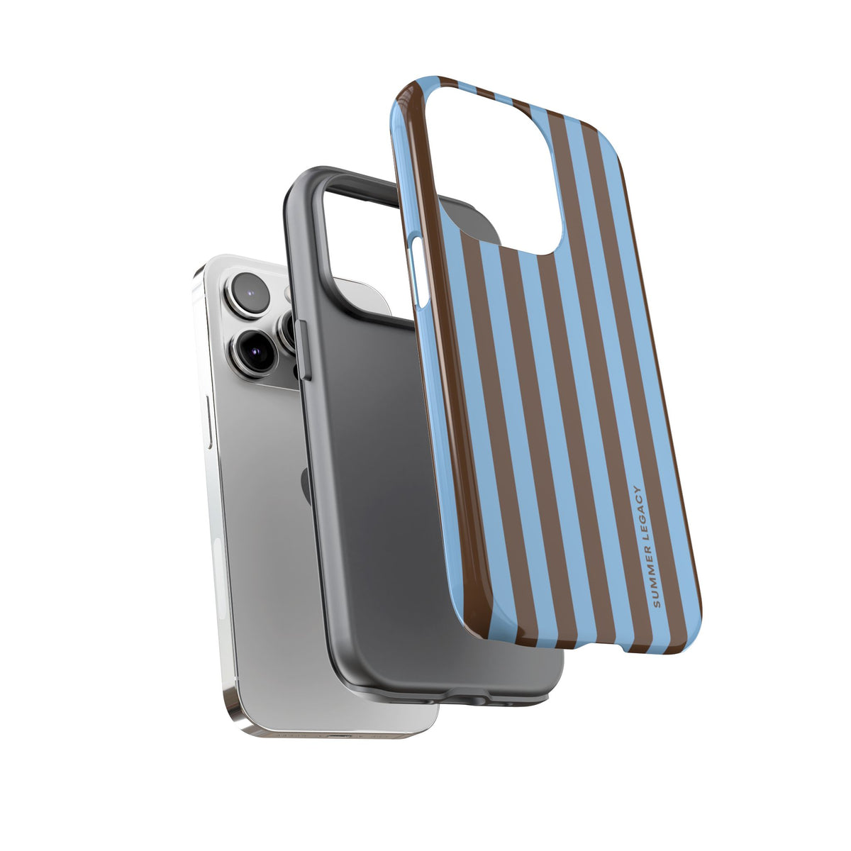 Mocha Stripe iPhone Case