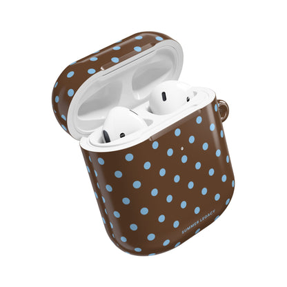 Mocha Polka Dot AirPod Case