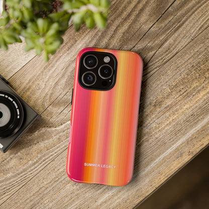 Amber Glow Ombre Stripe iPhone Case