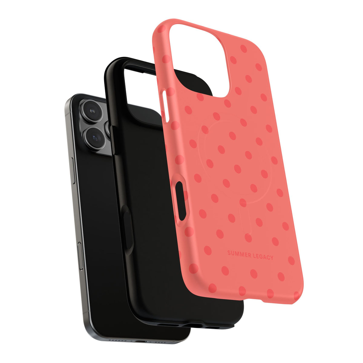 Coral Polka Dot MagSafe Case