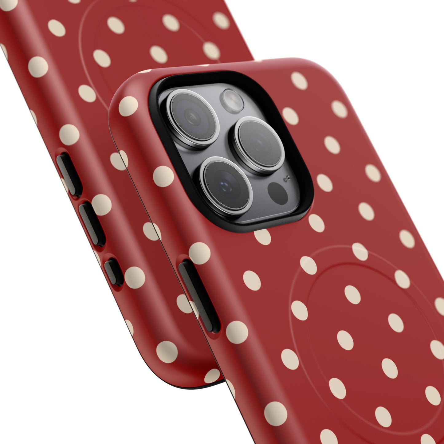 Crimson Polka Dot MagSafe Case
