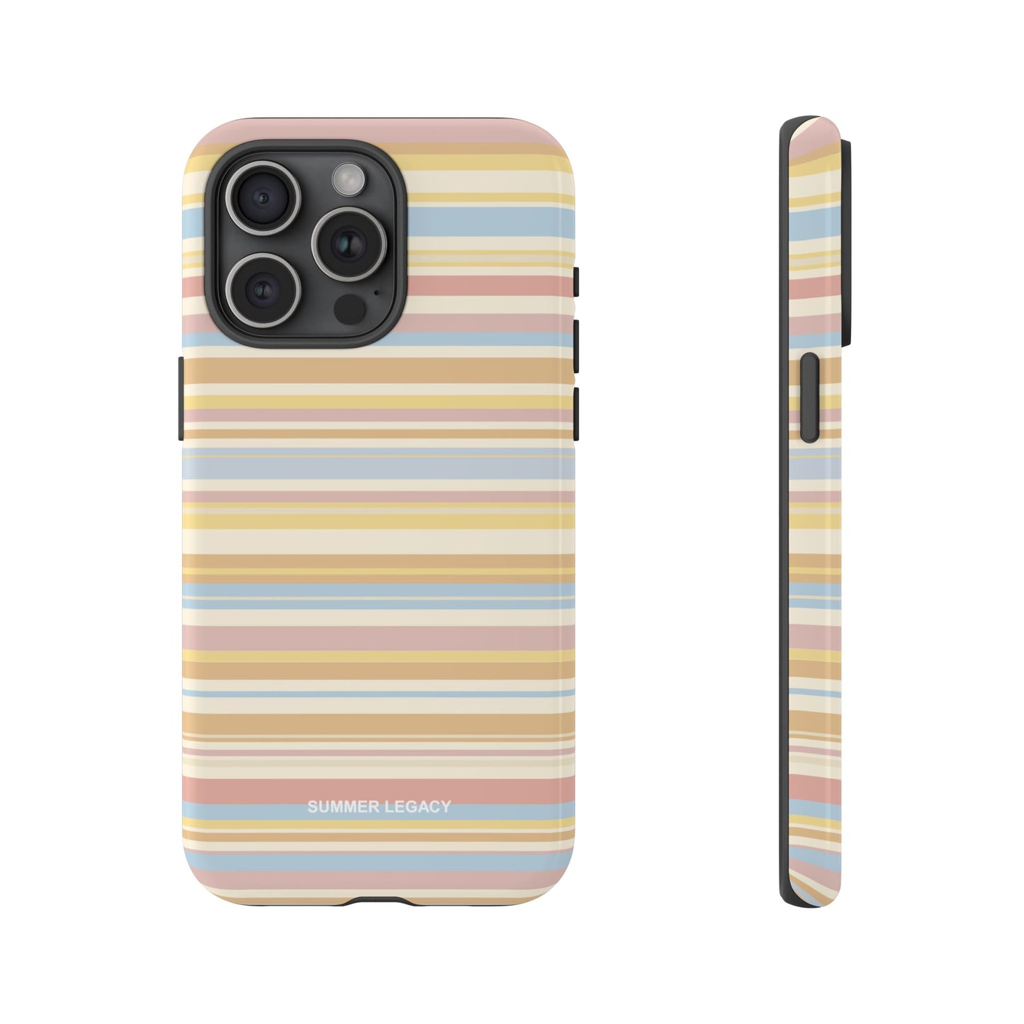 Lychee Multi-stripe iPhone Case