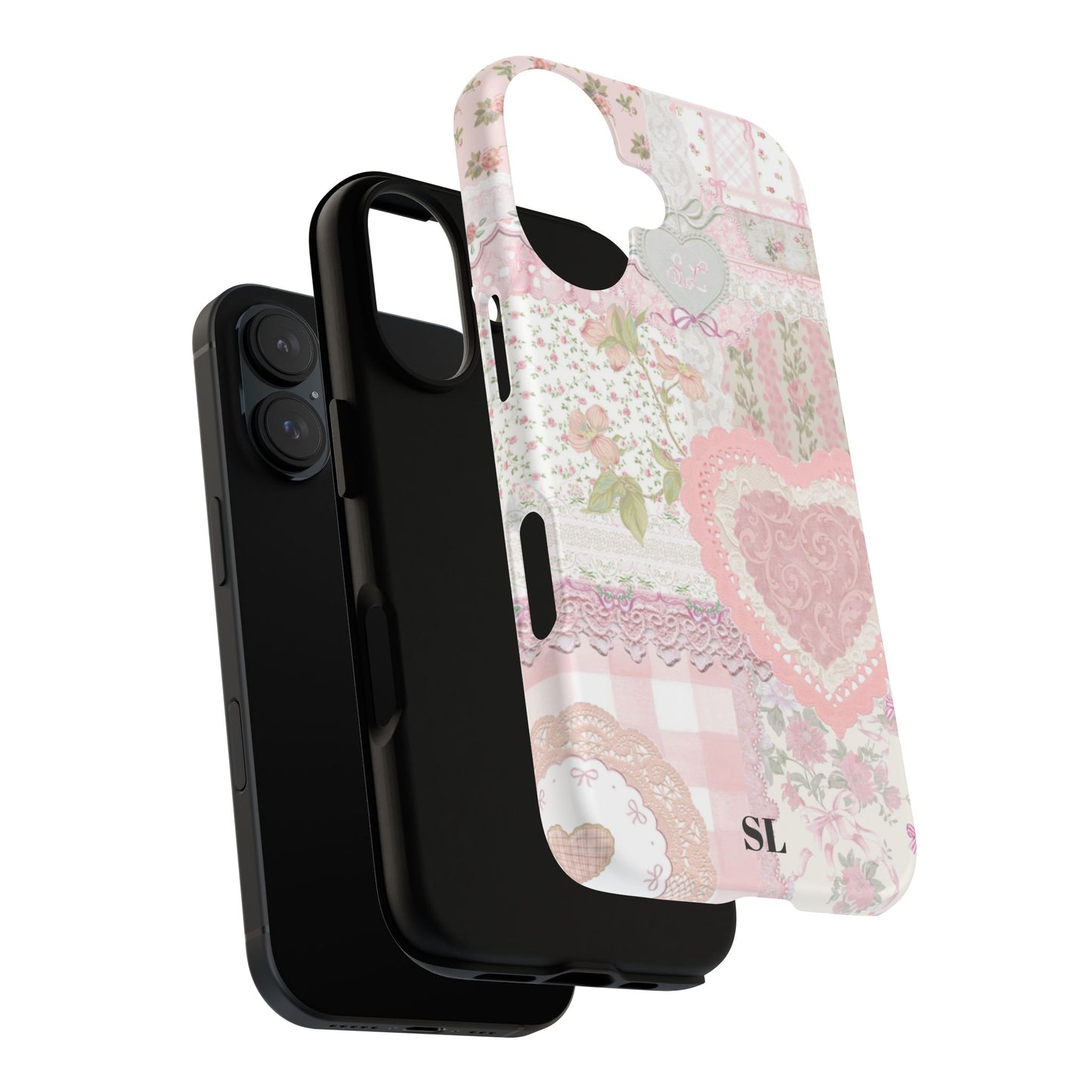 Blushing Floral Patchwork iPhone Case