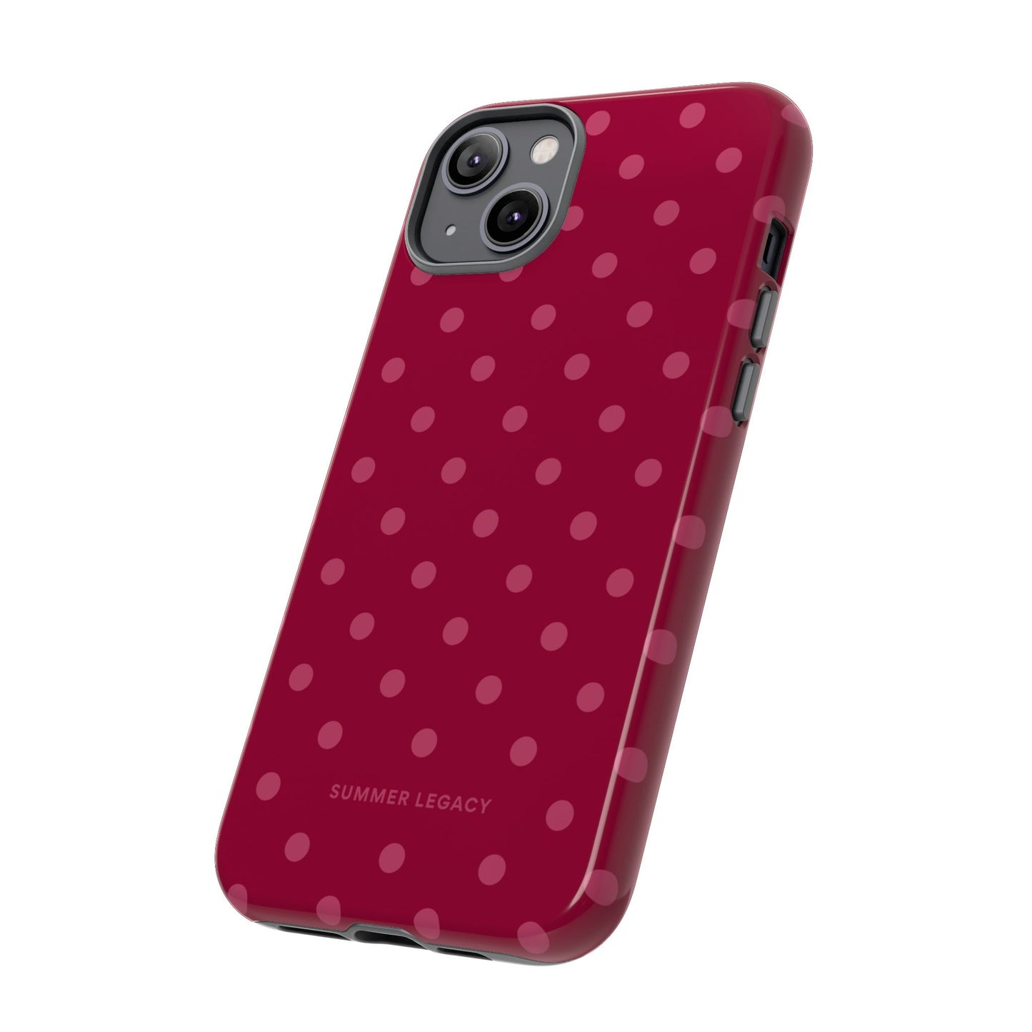 Berry Polka Dot iPhone Case