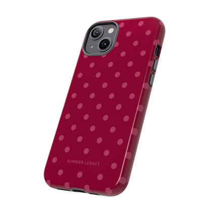 Berry Polka Dot iPhone Case