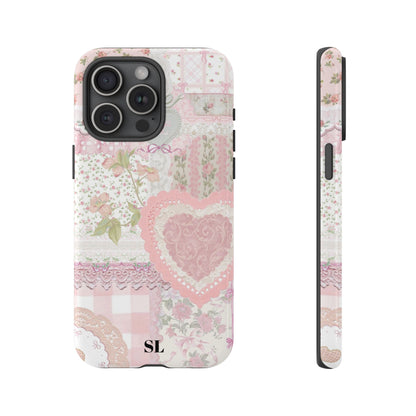 Blushing Floral Patchwork iPhone Case