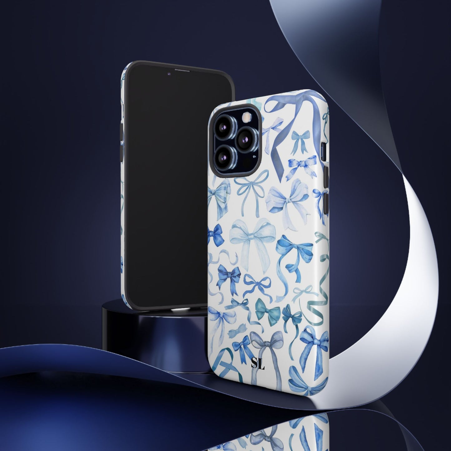 Blue Bows iPhone Case
