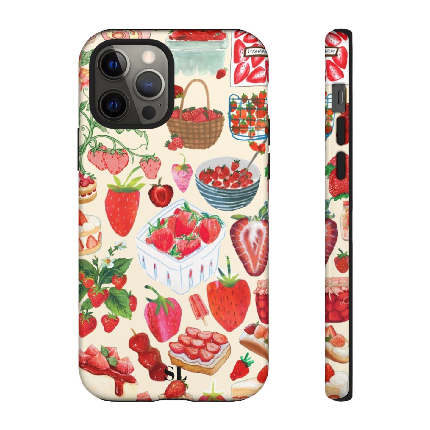 Strawberry Collage iPhone Case