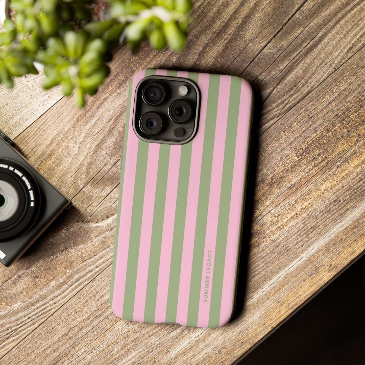 Guava Stripe iPhone Case