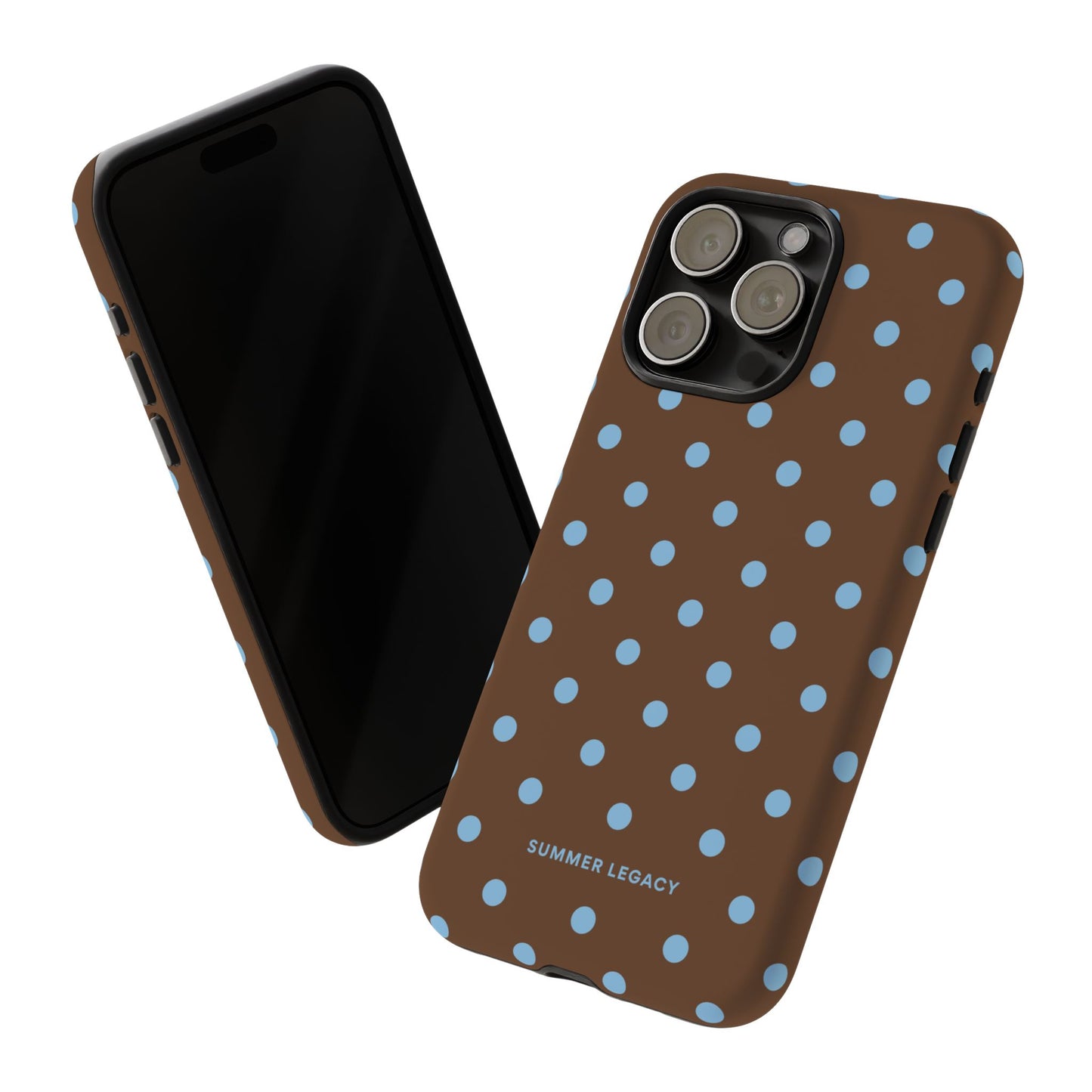 Mocha Polka Dot iPhone Case