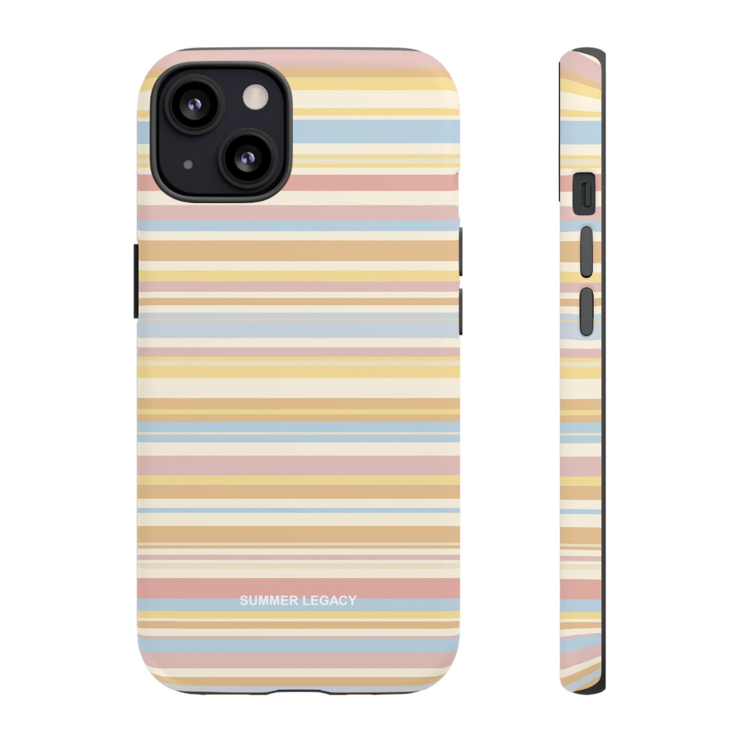 Lychee Multi-stripe iPhone Case
